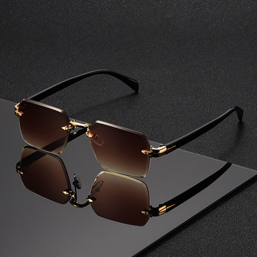 Rahmenlose Vintage Sonnenbrille