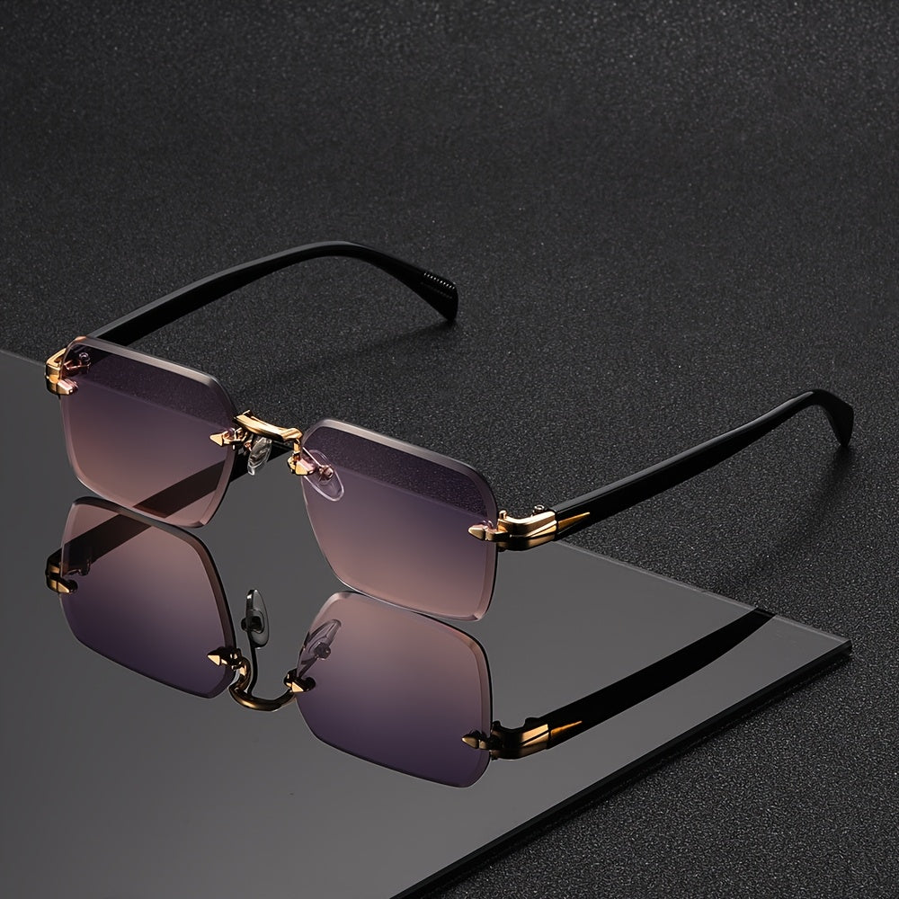 Rahmenlose Vintage Sonnenbrille